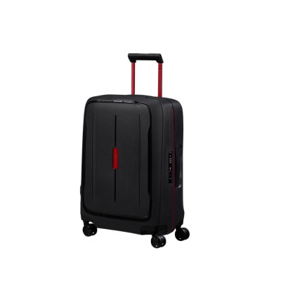 Trolley Rigido Cabina Essens Samsonite KM0001-Charcoal Red Valigeria-it