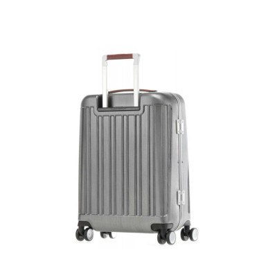 Trolley Rigido Cabina Relyght Plus Piquadro Nero Cuoio  Valigeria.it