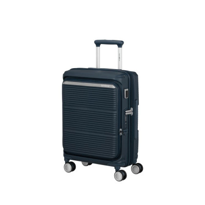 Trolley rigido 55cm 4 ruote cabina espandibile apertra frontale Samsonite Paralux Midnght Blue
