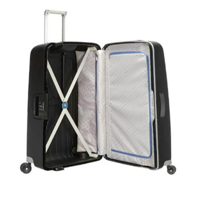 Trolley Rigido Grande S'cure Samsonite Black  Valigeria.it