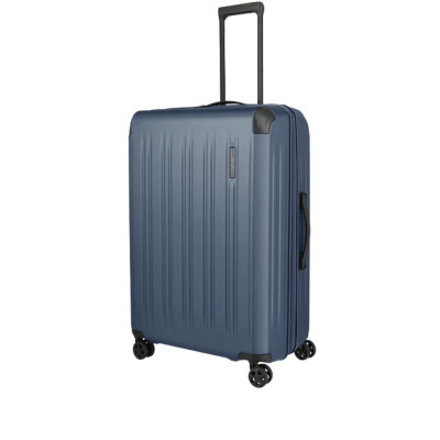 Trolley rigido 77cm 4 ruote grande espandibile Travelite Dynamic Denim Blue