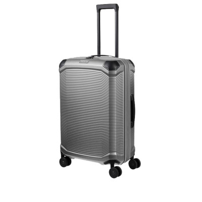 Trolley rigido 67cm 4 ruote medio espandibile Travelite Millennium Silver