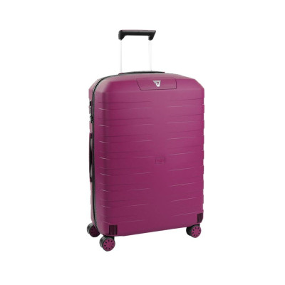 Trolley rigido 69cm 4 ruote medio Roncato Valigeria Box Young Nero/Orchidea