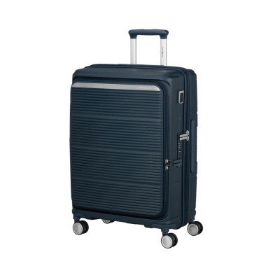 Trolley rigido 67cm 4 ruote medio espandibile apertra frontale Samsonite Paralux Midnight Blue