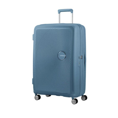 Trolley Rigido TSA Grande Soundbox American Tourister Stone Blue  Valigeria.it