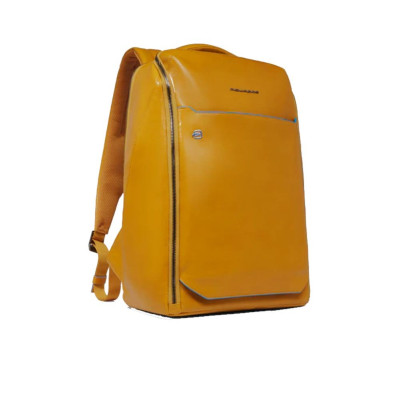 Zaino Business 14.1 Blue Square Piquadro Giallo | Valigeria.it