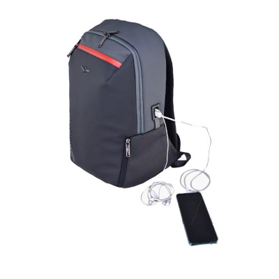 Zaino Business Helix Aeronautica Miliare NeroGrigio  Valigeria.it