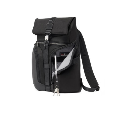 Zaino Business Roll-Top Alpha Bravo Tumi Black  Valigeria.it