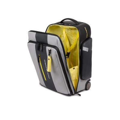 Zaino Trolley Urban Piquadro Grigio Giallo  Valigeria.it