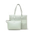 Borsa Donna Shopping Media Quadrata con Scritta Grande Guess Menta