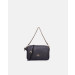 Borsa Donna Mini Shoulder Bag Convertibile con doppia bandoliera Velvet Cuoieria Fiorentina Nero Valigeria.it