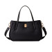 Borsa donna due manici Borbonese Dark Black Valigeria-it