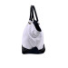Borsa donna due manici grande M-Brc C164--Bianco Nero Valigeria-it 