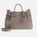 Borsa donna due manici Guess Yesba Dark Taupe Valigeria-it