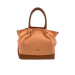 Borsa donna due manici media M-Brc C165-Albicocca Cognac Valigeria-it