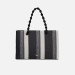 Borsa donna due manici media Twinset Mu. Nero Grigio Chiaro  Valigeria-it