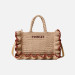 Borsa donna due manici Twinset Bic RopeBrown Henna Valigeria-it