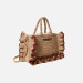 Borsa donna due manici Twinset Bic RopeBrown Henna Valigeria-it