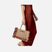 Borsa donna due manici Twinset Bic RopeBrown Henna Valigeria-it