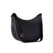 Borsa donna sacca luna media Borbonese Dark Black Valigeria-it