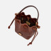 Borsa donna secchiello piccola The Bridge Fedora Marrone-oro Valigeria-it