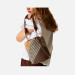 Borsa donna secchiello rotondo Twinset Multicolor Straw Valigeria-it