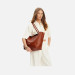 Borsa donna shopping grande Patrizia Pepe Never Cuoio Valigeria-it