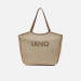 Borsa donna shopping Liu Jo Ferielle Naturale Valigeria-it