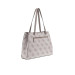 Borsa donna shopping media Guess Ernia Dark Taupe Valigeria-it 