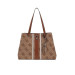 Borsa donna shopping media Guess Ernia Latte Logo Valigeria-it