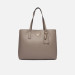 Borsa donna shopping quadrata Guess Meridian II Dark Taupe Valigeria-it