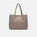 Borsa donna shopping quadrata Guess Meridian II Dark Taupe Valigeria-it