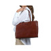Borsa donna shopping The Bridge Mirra Marrone Oro Valigeria-it