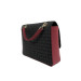 Borsa Donna Sotto Spalla Pollini Heritage Nero Rosso TE8405PP02Q1100B  Valigeria.it