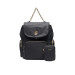 Borsa donna zainetto chiusura con patta Achala Liu Jo AA5174T455922222-Nero Valigeria-it 