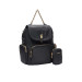 Borsa donna zainetto chiusura con patta Achala Liu Jo AA5174T455922222-Nero Valigeria-it 