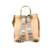 Borsa donna zainetto quadrato M-Brc C196--Albicocca Multi Valigeria-it