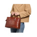 Cartella in pelle 2 manici da lavoro The Bridge Marrone Oro Valigeria-it