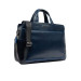 Cartella in Pelle Porta Computer Blue Square Blu2  Valigeria.it