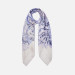 Foulard classico romantic grande flower Liu Jo Light Blue Valigeria-it