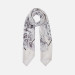 Foulard classico romantic grande flower Liu Jo Nero Valigeria-it