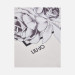 Foulard classico romantic grande flower Liu Jo Nero Valigeria-it