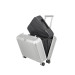 Pilota trolley 44cm 4 ruote Travelite Next Silver Valigeria-it 