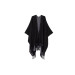 Poncho con Logo Embossed Liu Jo Nero  Valigeria.it