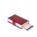 Porta Carte Credito Doppio Blue Square Piquadro Rosso  Valigeria.it