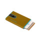 Porta carte credito metal case Piquadro Blue Square Giallo Valigeria-it