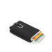 Porta Carte Credito Piquadro Black Square PP4891B3R  Valigeria.it