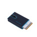 Porta Carte di Credito Doppio Blue Square Piquadro Blu2  Valigeria.it