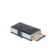 Porta Carte di Credito Doppio Blue Square Piquadro Blu2  Valigeria.it