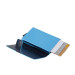 Porta carte di credito metal case Piquadro Blue Square Blu2 Valigeria-it